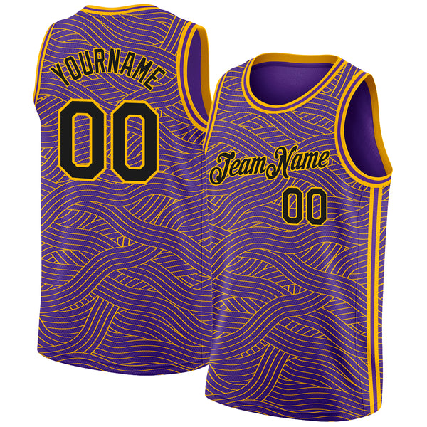 Cheap Custom Purple Black-Gold Authentic City Edition Basketball Jersey  Free Shipping – CustomJerseysPro