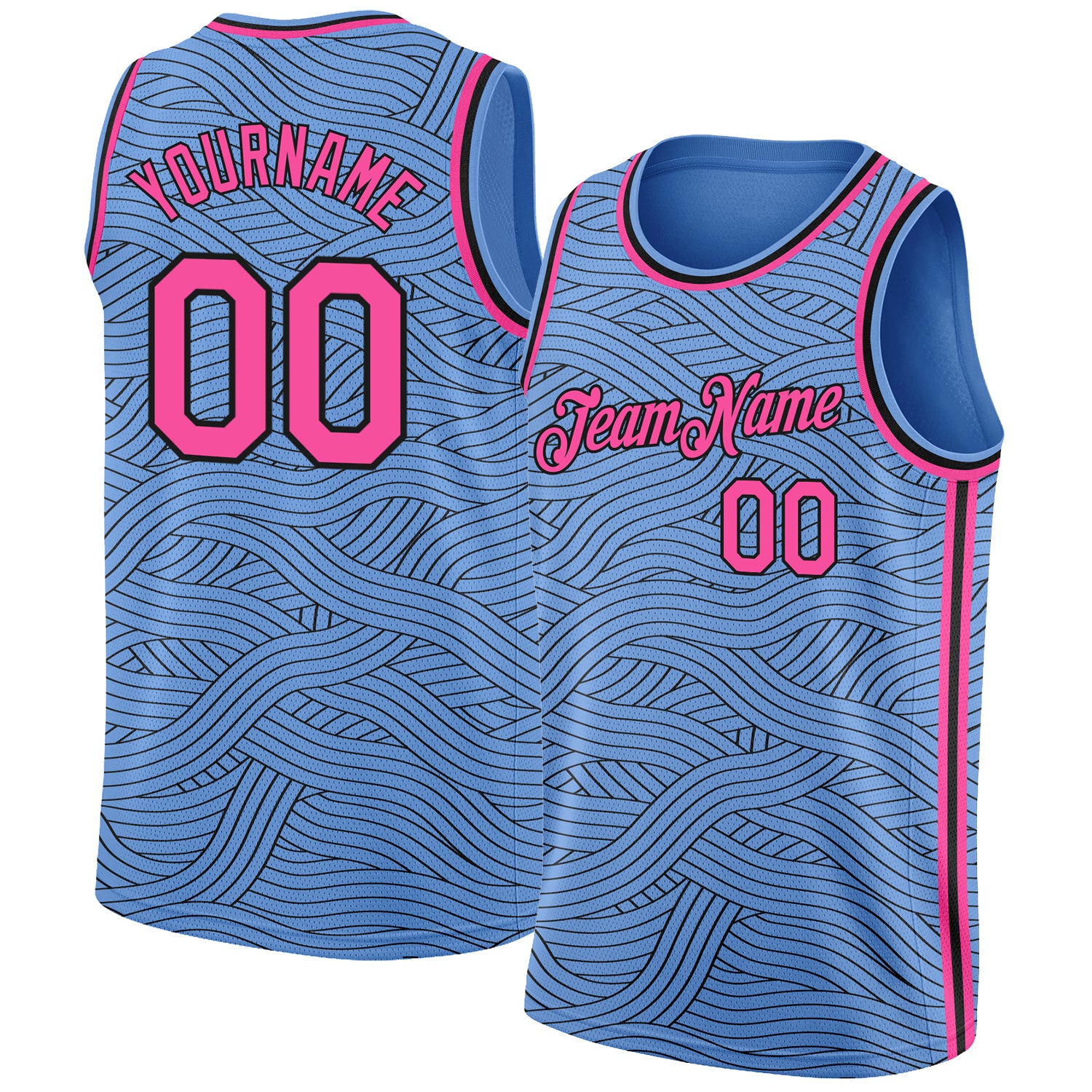 pink sublimation jersey