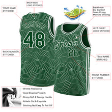 Загрузить изображение в средство просмотра галереи, Custom Green White Authentic City Edition Basketball Jersey

