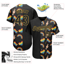 Load image into Gallery viewer, Custom Rainbow For Pride Month Love Is Love LGBT 3D Authentic Baseball Jersey
