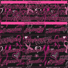 Laden Sie das Bild in den Galerie-Viewer, Custom Black Pink 3D Pattern Design Pink Ribbon Breast Cancer Awareness Month Women Health Care Support Performance T-Shirt
