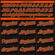 Load image into Gallery viewer, Custom Black Orange-Gray 3D San Francisco City Edition Fade Fashion Authentic Baseball Jersey
