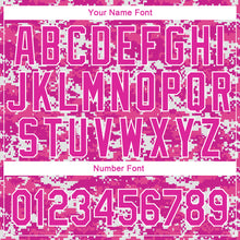 Загрузить изображение в средство просмотра галереи, Custom Camo Deep Pink-Black 3D Pink Ribbon Breast Cancer Awareness Month Women Health Care Support Authentic Baseball Jersey
