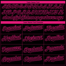 Laden Sie das Bild in den Galerie-Viewer, Custom Black Hot Pink-White 3D Pink Ribbon Breast Cancer Awareness Month Women Health Care Support Authentic Baseball Jersey
