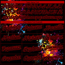 Load image into Gallery viewer, Custom Black Red 3D Pattern Design Dart Board Authentic Baseball Jersey
