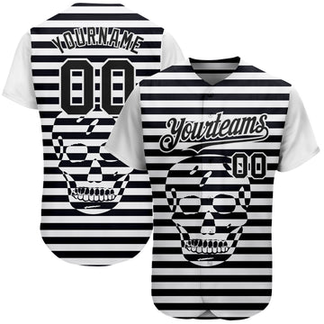 Custom Stitched Skull Fashion Baseball Jerseys Women's Men's Youth –  Getaggt White– CustomJerseysPro