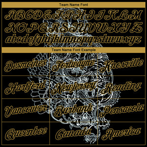 Custom Stitched Black Old Gold 3D Pattern Design Tiger And Skull Sports Pullover Sweatshirt Hoodie