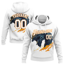 Загрузить изображение в средство просмотра галереи, Custom Stitched White Bay Orange 3D Pattern Design Fire Dragon Sports Pullover Sweatshirt Hoodie
