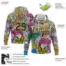 Load image into Gallery viewer, Custom Stitched White Black-Yellow 3D Pattern Design Horse And Camel Sports Pullover Sweatshirt Hoodie
