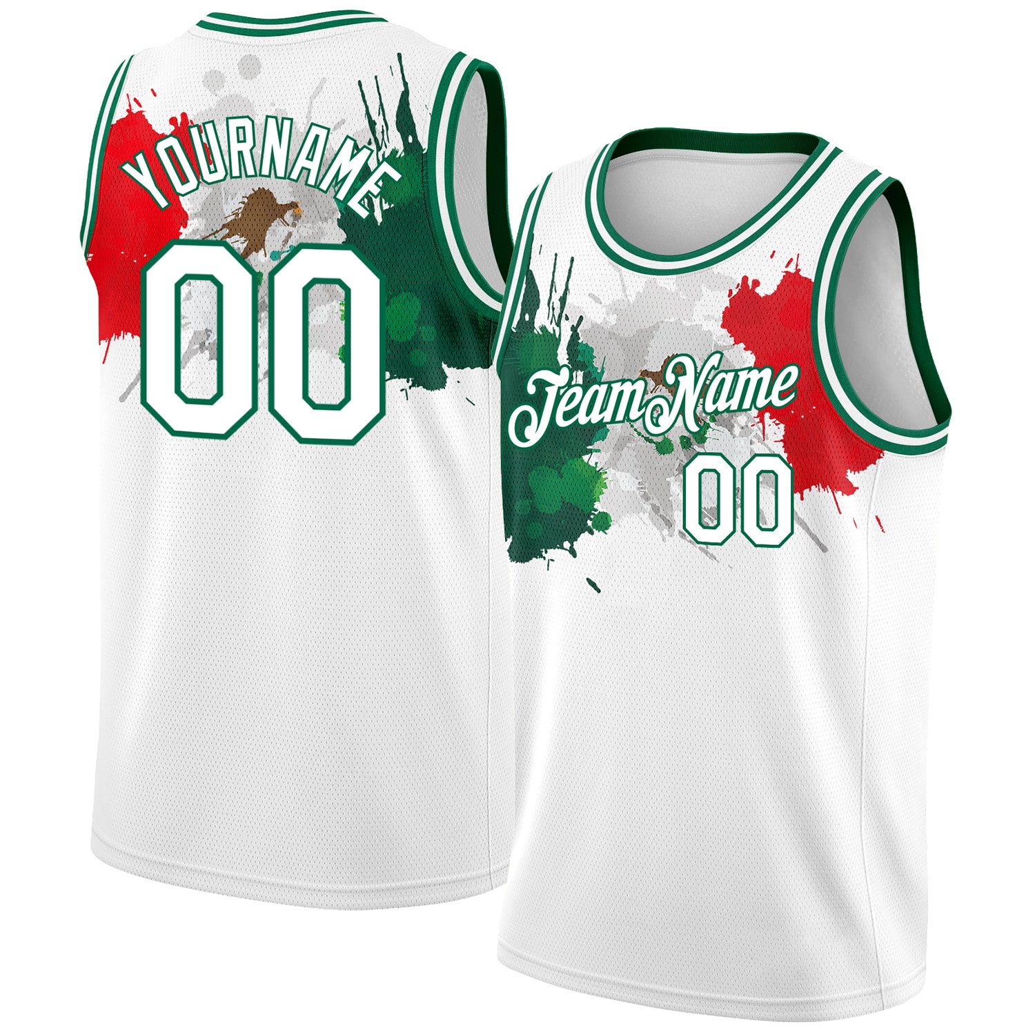 design red green jersey