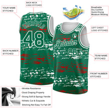 Load image into Gallery viewer, Custom Kelly Green-Red-White 3D Mexico Authentic Basketball Jersey
