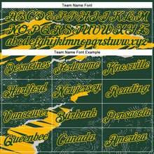 Laden Sie das Bild in den Galerie-Viewer, Custom Stitched Green Gold 3D Pattern Design Torn Paper Style Sports Pullover Sweatshirt Hoodie
