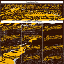 Laden Sie das Bild in den Galerie-Viewer, Custom Stitched Brown Gold 3D Pattern Design Torn Paper Style Sports Pullover Sweatshirt Hoodie
