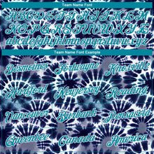 Load image into Gallery viewer, Custom Stitched Tie Dye Teal-White 3D Hippie Batik Sports Pullover Sweatshirt Hoodie
