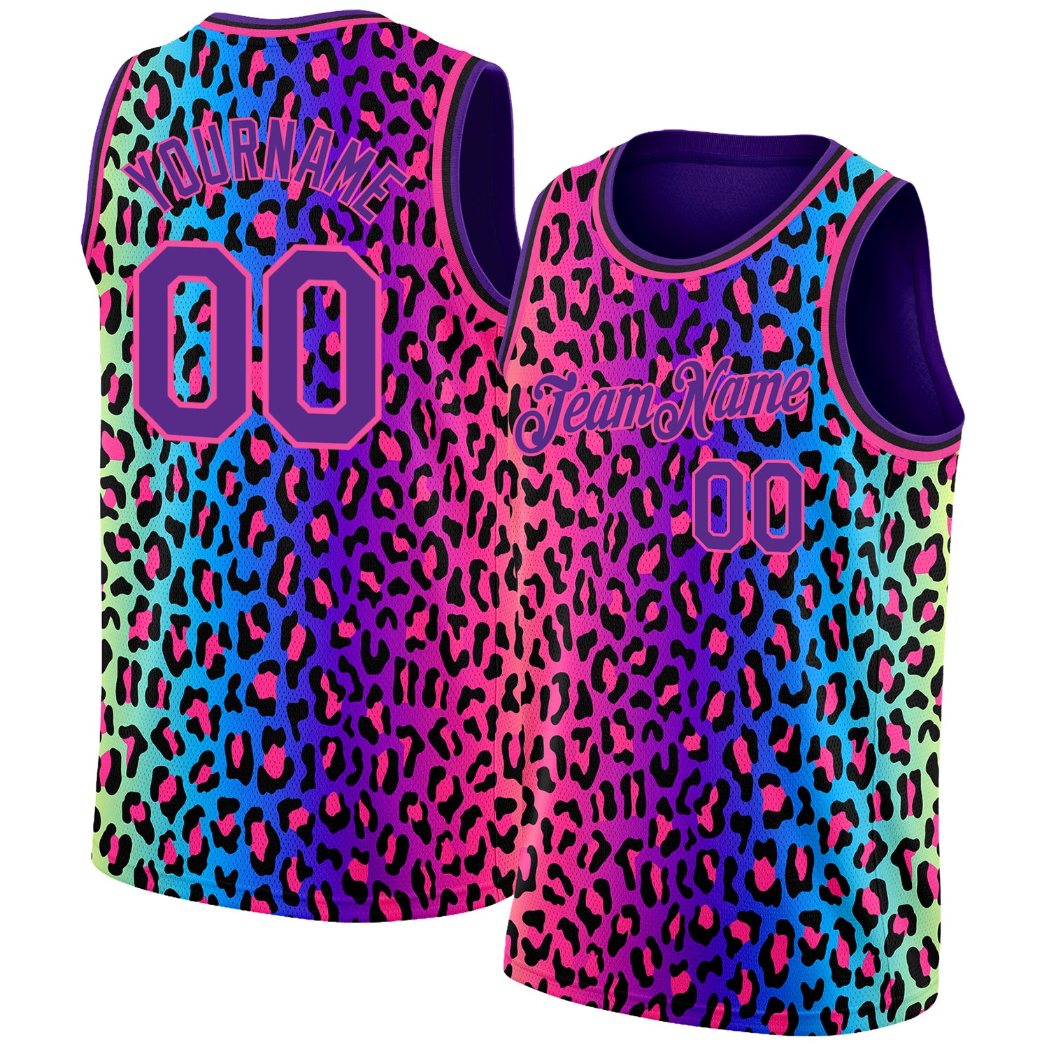 Cheap Custom Purple Pink-Black 3D Pattern Design Leopard Print Authentic Basketball Jersey Free Shipping – CustomJerseysPro cheap-custom-purple-pink-black-3d-pattern-design-leopard-print-authentic-basketball-jersey-free-shipping-customjerseyspro