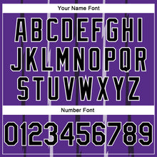 Load image into Gallery viewer, Custom Purple Black-White Lines Authentic City Edition Basketball Jersey
