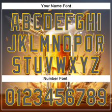 Charger l'image dans la galerie, Custom Steel Gray Yellow 3D Pattern Design International Beer Day Authentic Baseball Jersey
