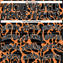 Load image into Gallery viewer, Custom Black Bay Orange-White 3D Pattern Design Tiger Prints Authentic Basketball Jersey
