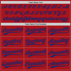 Custom Graffiti Pattern Royal-Red 3D Scratch Authentic Baseball Jersey