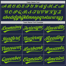 Charger l&#39;image dans la galerie, Custom Graffiti Pattern Neon Green-Navy 3D Scratch Authentic Baseball Jersey
