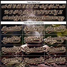 Load image into Gallery viewer, Custom Black Brown Cream 3D Pattern Design International Coffee Day Authentic Baseball Jersey
