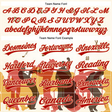 Load image into Gallery viewer, Custom White Red-Cream 3D Pattern Design International Jazz Day Authentic Baseball Jersey
