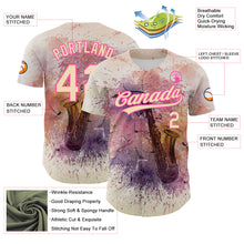 Load image into Gallery viewer, Custom City Cream Pink 3D Pattern Design International Jazz Day Authentic Baseball Jersey
