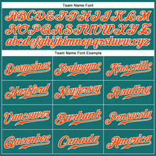 Load image into Gallery viewer, Custom Aqua Orange-White Authentic Sleeveless Baseball Jersey
