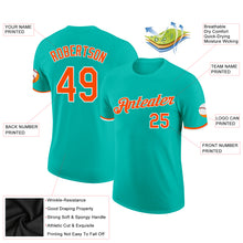 Charger l&#39;image dans la galerie, Custom Aqua Orange-White Performance T-Shirt
