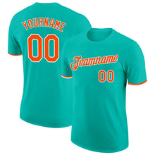 Charger l&#39;image dans la galerie, Custom Aqua Orange-White Performance T-Shirt
