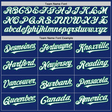 Laden Sie das Bild in den Galerie-Viewer, Custom Royal White-Kelly Green 3 Colors Arm Shapes Authentic Baseball Jersey
