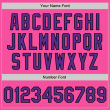 Загрузить изображение в средство просмотра галереи, Custom Pink Purple-Black 3 Colors Arm Shapes Authentic Baseball Jersey
