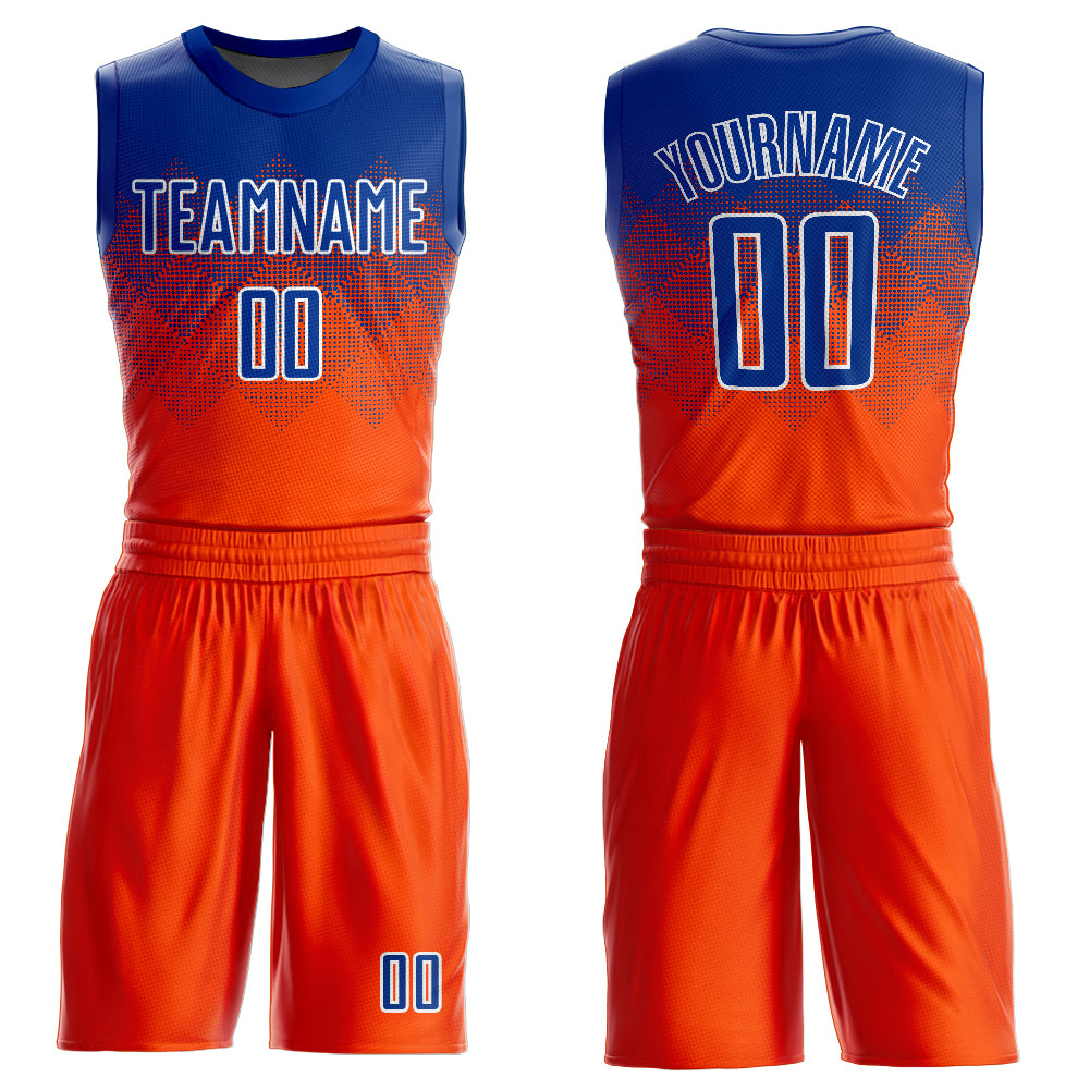 Cheap Custom Cream Royal Pinstripe Orange Authentic Basketball Jersey Free  Shipping – CustomJerseysPro