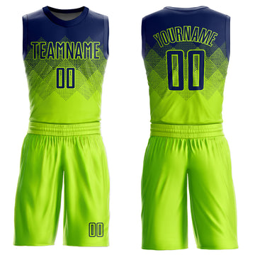 Neon Green Blue Abstract Custom EDM Laced Hockey Jerseys | YoungSpeeds Basketball