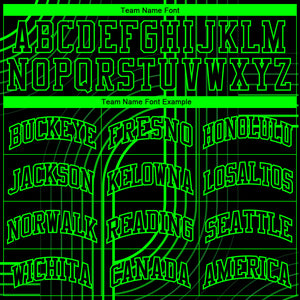 Custom Black Aurora Green Tracks Round Neck Sublimation Basketball Suit Jersey