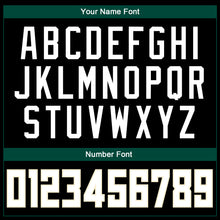 Load image into Gallery viewer, Custom Black White-Hunter Green Authentic Throwback Basketball Jersey
