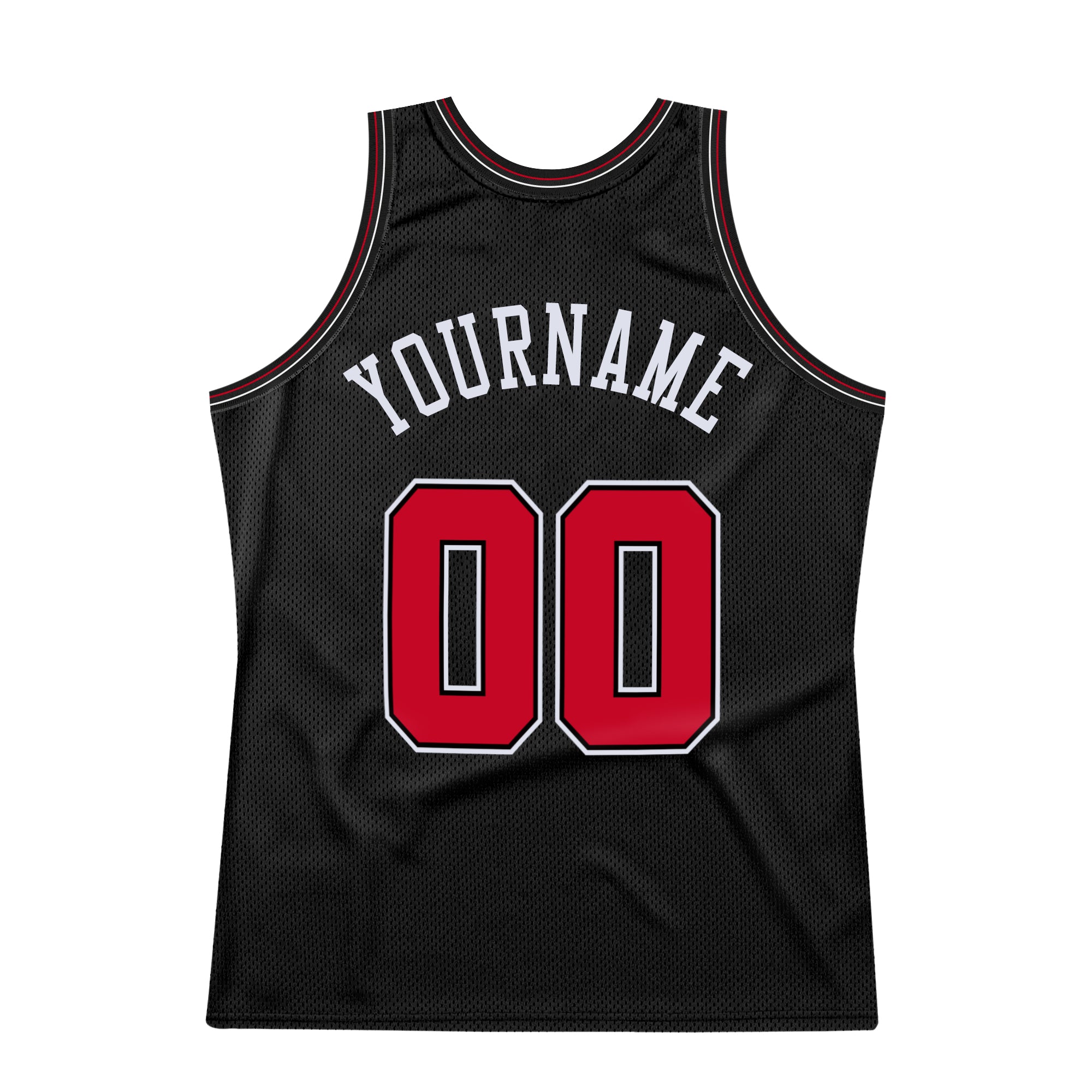 FIITG Custom Basketball Jersey Royal Red-White Round Neck Rib-Knit