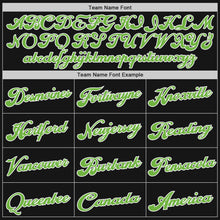 Load image into Gallery viewer, Custom Black Neon Green-White Authentic Throwback Basketball Jersey
