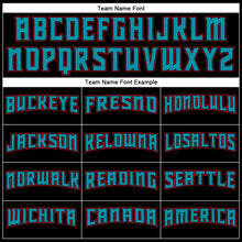 Загрузить изображение в средство просмотра галереи, Custom Black Teal-Red Authentic Baseball Jersey
