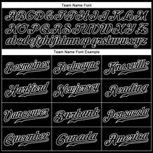 Загрузить изображение в средство просмотра галереи, Custom Black White Pinstripe Black-White Authentic Baseball Jersey
