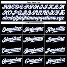 Load image into Gallery viewer, Custom Black Royal Pinstripe White-Gray Authentic Baseball Jersey
