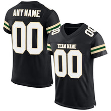 Charger l&#39;image dans la galerie, Custom Black White-Cream Mesh Authentic Football Jersey
