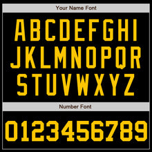 Загрузить изображение в средство просмотра галереи, Custom Black Gold Authentic Baseball Jersey
