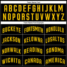 Загрузить изображение в средство просмотра галереи, Custom Black Gold Authentic Baseball Jersey

