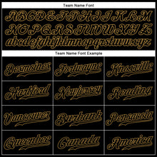 Загрузить изображение в средство просмотра галереи, Custom Black Black-Old Gold Authentic Sleeveless Baseball Jersey
