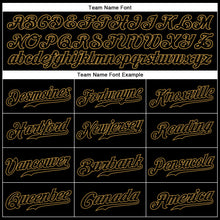 Laden Sie das Bild in den Galerie-Viewer, Custom Black Black-Old Gold Authentic Sleeveless Baseball Jersey
