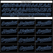 Charger l&#39;image dans la galerie, Custom Black Black-Light Blue Authentic Sleeveless Baseball Jersey
