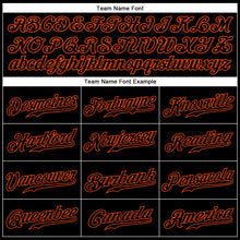 Charger l&#39;image dans la galerie, Custom Black Black-Orange Authentic Sleeveless Baseball Jersey
