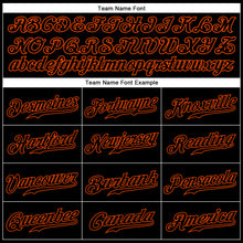 Laden Sie das Bild in den Galerie-Viewer, Custom Black Black-Orange Authentic Sleeveless Baseball Jersey

