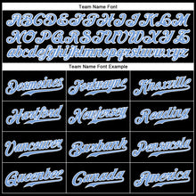 Charger l&#39;image dans la galerie, Custom Black Light Blue-White Authentic Sleeveless Baseball Jersey
